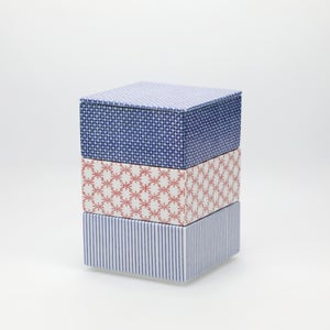 重箱 小＋蓋 3段セット 呉須 / 呉須 / 赤絵 0015