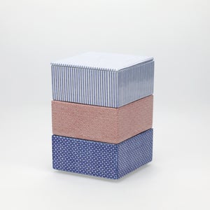 重箱 小＋蓋 3段セット 呉須 / 呉須 / 赤絵 0017