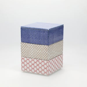 重箱 小＋蓋 3段セット 呉須 / 銀 / 赤絵 0029