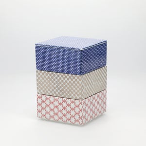 重箱 小＋蓋 3段セット 呉須 / 銀 / 赤絵 0029