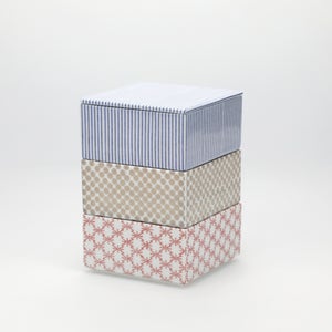 重箱 小＋蓋 3段セット 呉須 / 銀 / 赤絵 0031