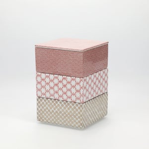 重箱 小＋蓋 3段セット 赤絵 / 赤絵 / 銀 0039