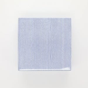 重箱 中＋蓋セット 縞/呉須 0004