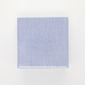 重箱 中＋蓋セット 縞/呉須 0005