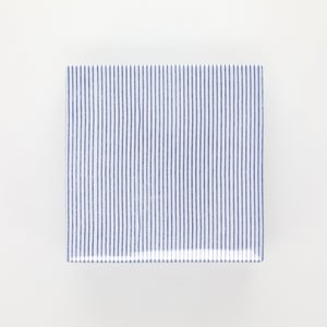 重箱 中＋蓋セット 縞/呉須 0006