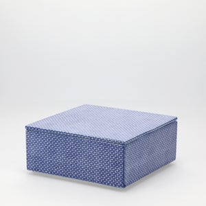 重箱 中＋蓋セット 極七宝/呉須 0004