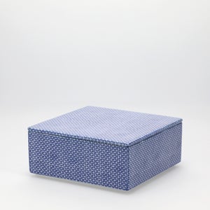 重箱 中＋蓋セット 極七宝/呉須 0001