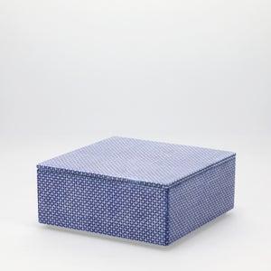 重箱 中＋蓋セット 極七宝/呉須 0003