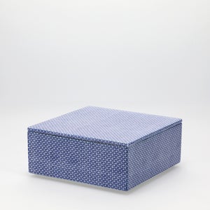 重箱 中＋蓋セット 極七宝/呉須 0005