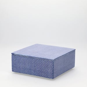 重箱 中＋蓋セット 極七宝/呉須 0006