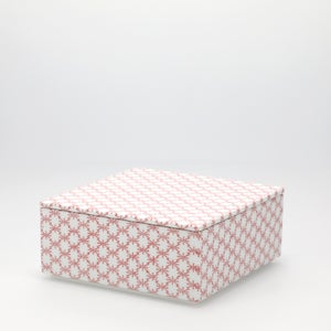 重箱 中＋蓋セット 角松皮菱/赤絵 0003