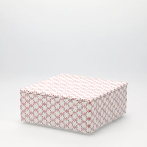 重箱 中＋蓋セット 角松皮菱/赤絵 0001