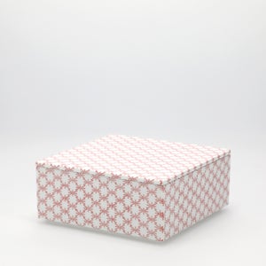 重箱 中＋蓋セット 角松皮菱/赤絵 0002