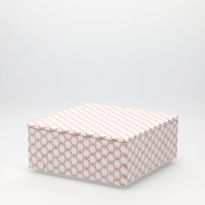 重箱 中＋蓋セット 角松皮菱/赤絵 0005