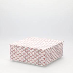 重箱 中＋蓋セット 角松皮菱/赤絵 0006