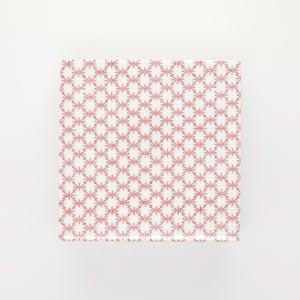 重箱 中＋蓋セット 角松皮菱/赤絵 0004