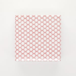 重箱 中＋蓋セット 角松皮菱/赤絵 0006