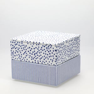 重箱 中＋蓋 2段セット 呉須 / 呉須 0032