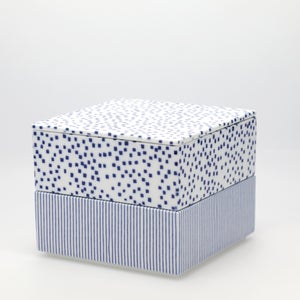 重箱 中＋蓋 2段セット 呉須 / 呉須 0035