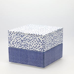 重箱 中＋蓋 2段セット 呉須 / 呉須 0036