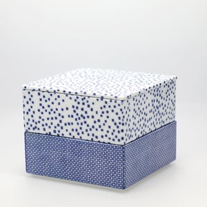 重箱 中＋蓋 2段セット 呉須 / 呉須 0037