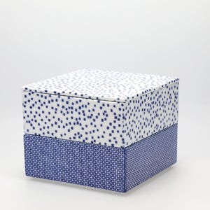 重箱 中＋蓋 2段セット 呉須 / 呉須 0038