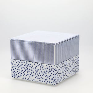 重箱 中＋蓋 2段セット 呉須 / 呉須 0042