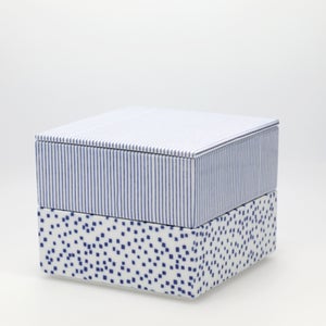 重箱 中＋蓋 2段セット 呉須 / 呉須 0044