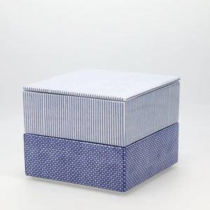 重箱 中＋蓋 2段セット 呉須 / 呉須 0049