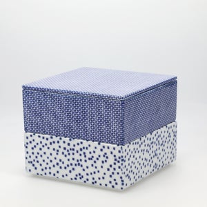 重箱 中＋蓋 2段セット 呉須 / 呉須 0054