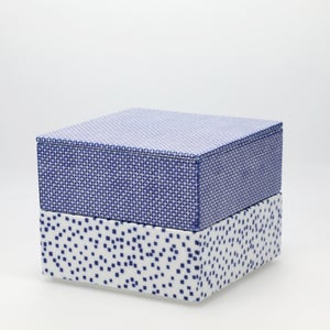 重箱 中＋蓋 2段セット 呉須 / 呉須 0055