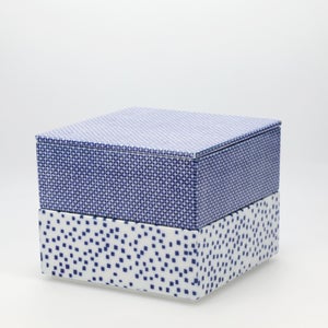 重箱 中＋蓋 2段セット 呉須 / 呉須 0057