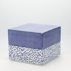 重箱 中＋蓋 2段セット 呉須 / 呉須 0058