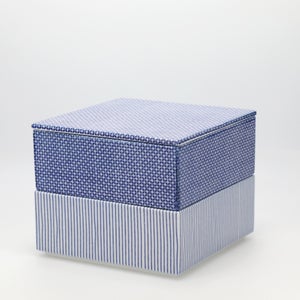 重箱 中＋蓋 2段セット 呉須 / 呉須 0062