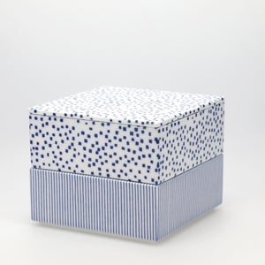 重箱 中＋蓋 2段セット 呉須 / 呉須 0032