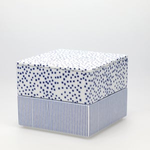 重箱 中＋蓋 2段セット 呉須 / 呉須 0034