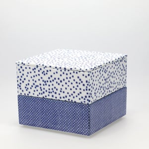 重箱 中＋蓋 2段セット 呉須 / 呉須 0036