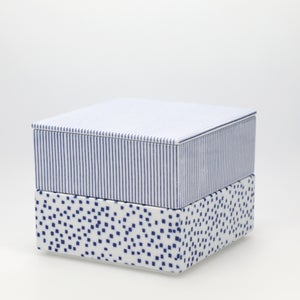 重箱 中＋蓋 2段セット 呉須 / 呉須 0041