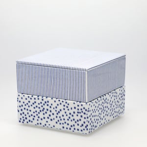 重箱 中＋蓋 2段セット 呉須 / 呉須 0042