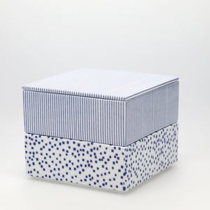 重箱 中＋蓋 2段セット 呉須 / 呉須 0044