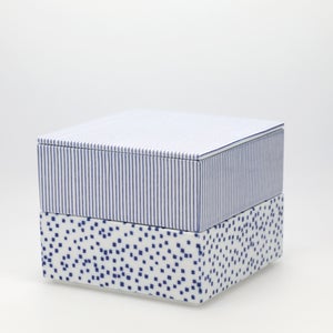 重箱 中＋蓋 2段セット 呉須 / 呉須 0045