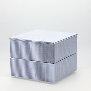 重箱 中＋蓋 2段セット 呉須 / 呉須 0047