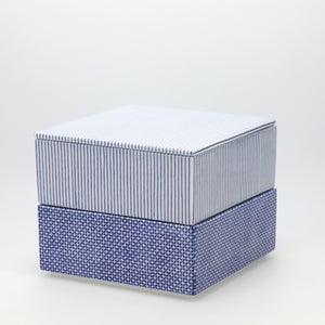 重箱 中＋蓋 2段セット 呉須 / 呉須 0049