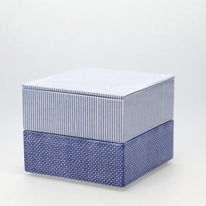 重箱 中＋蓋 2段セット 呉須 / 呉須 0051