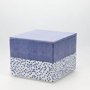 重箱 中＋蓋 2段セット 呉須 / 呉須 0054