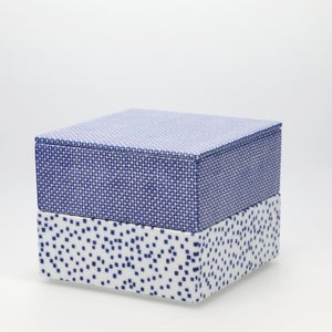 重箱 中＋蓋 2段セット 呉須 / 呉須 0055