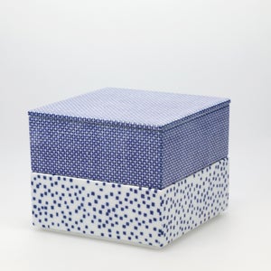 重箱 中＋蓋 2段セット 呉須 / 呉須 0056