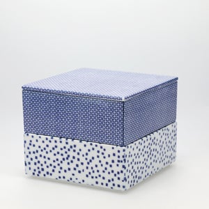 重箱 中＋蓋 2段セット 呉須 / 呉須 0057