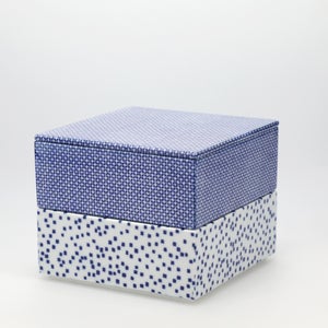 重箱 中＋蓋 2段セット 呉須 / 呉須 0058