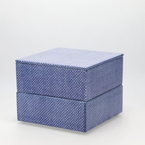 重箱 中＋蓋 2段セット 呉須 / 呉須 0059